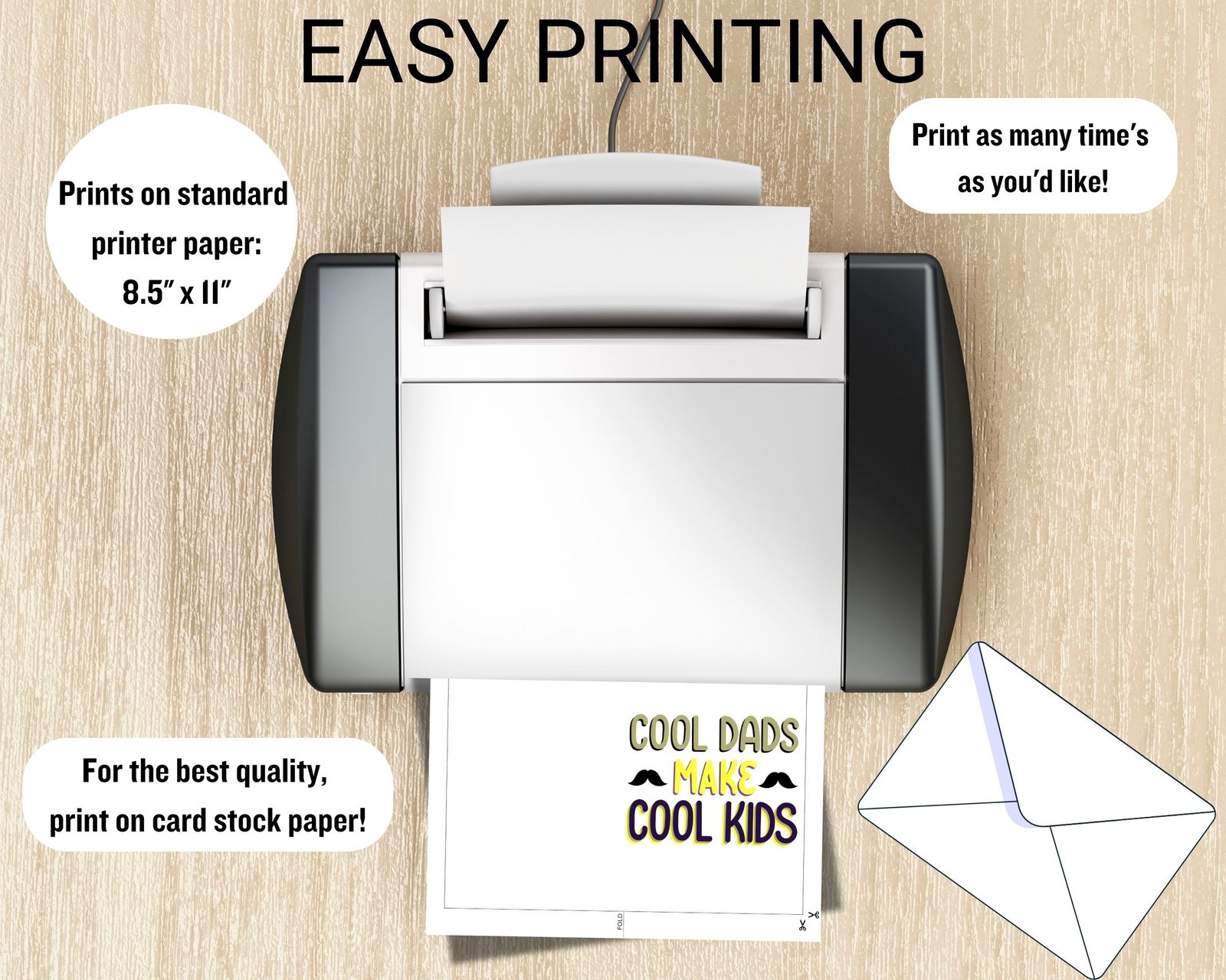 Cool Dad Card Print for Cool Kids - Image 5