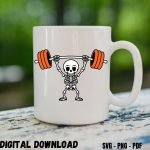 Gym Mug Digital Design Prints
