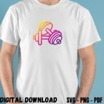 Fitness Enthusiasts T-Shirt Print