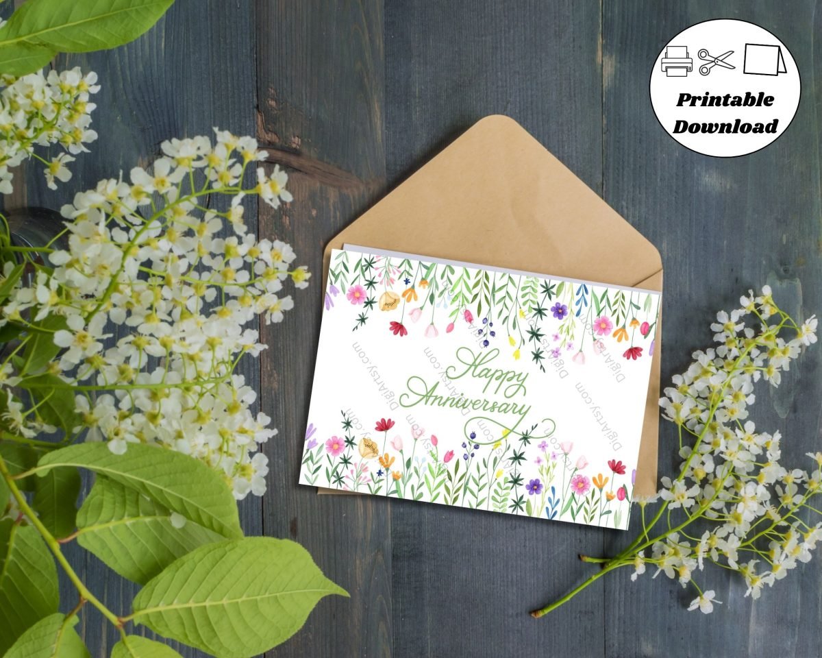 Happy Anniversary card Prints