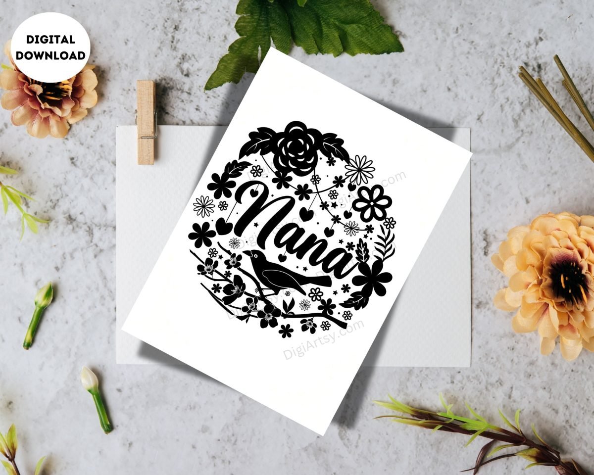Digital Card Print for Dad Nana