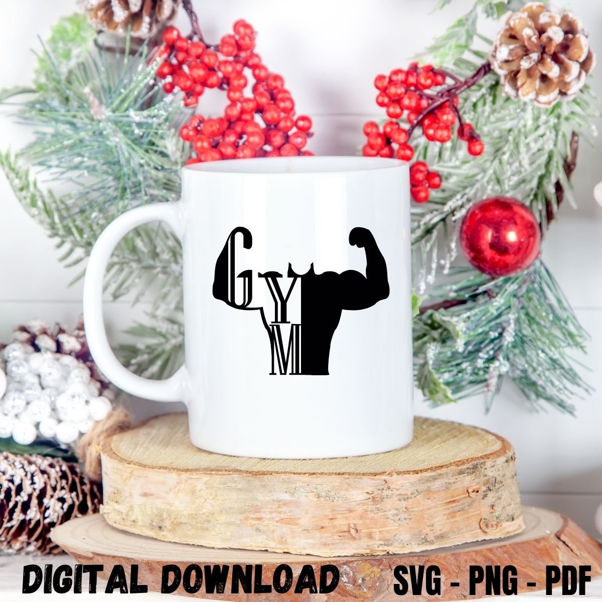 Mug Design Print for Gym Lovers