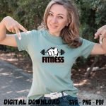 Fitness T-shirt Design Print for Gym Lovers