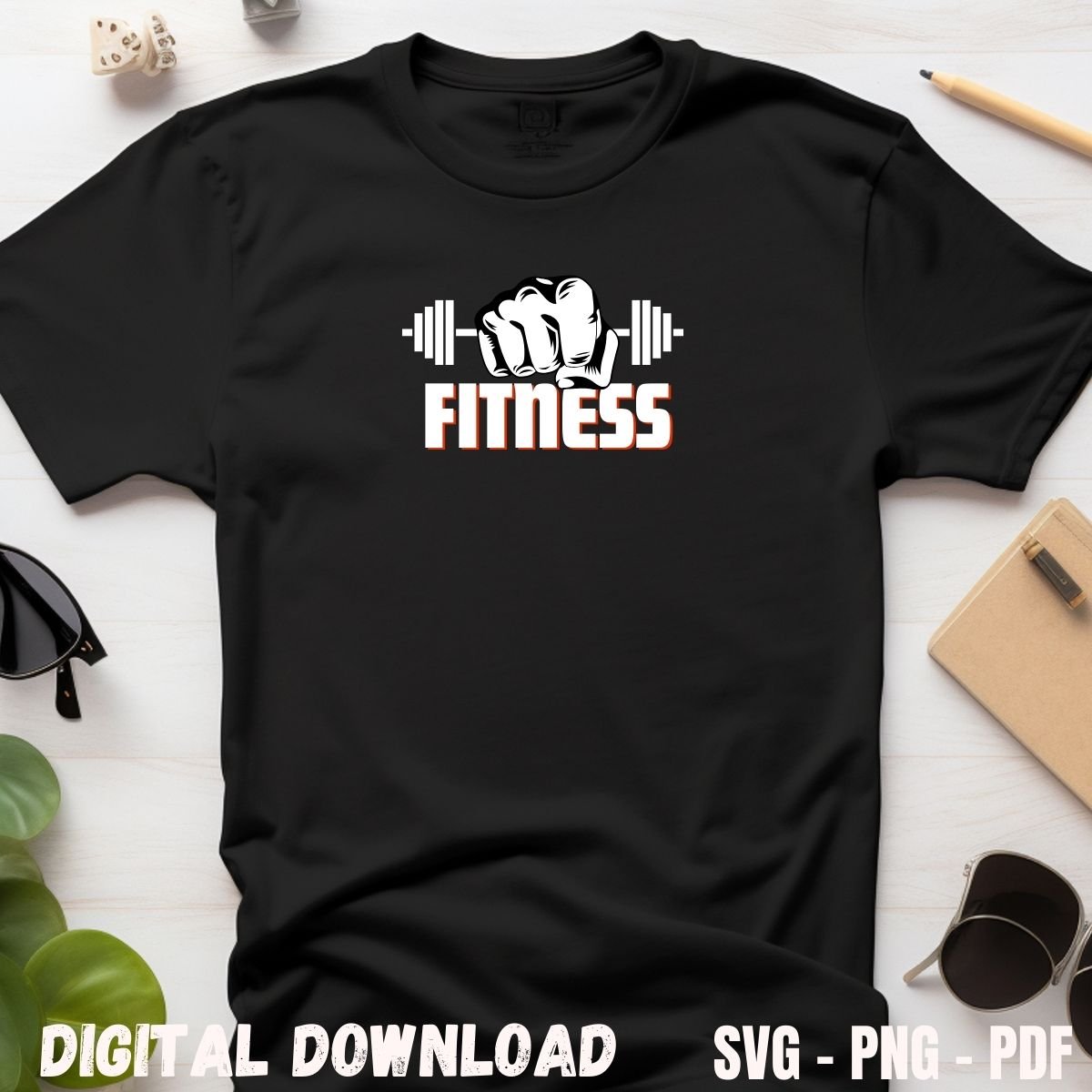 Gym Motivational T-shirt Design Print