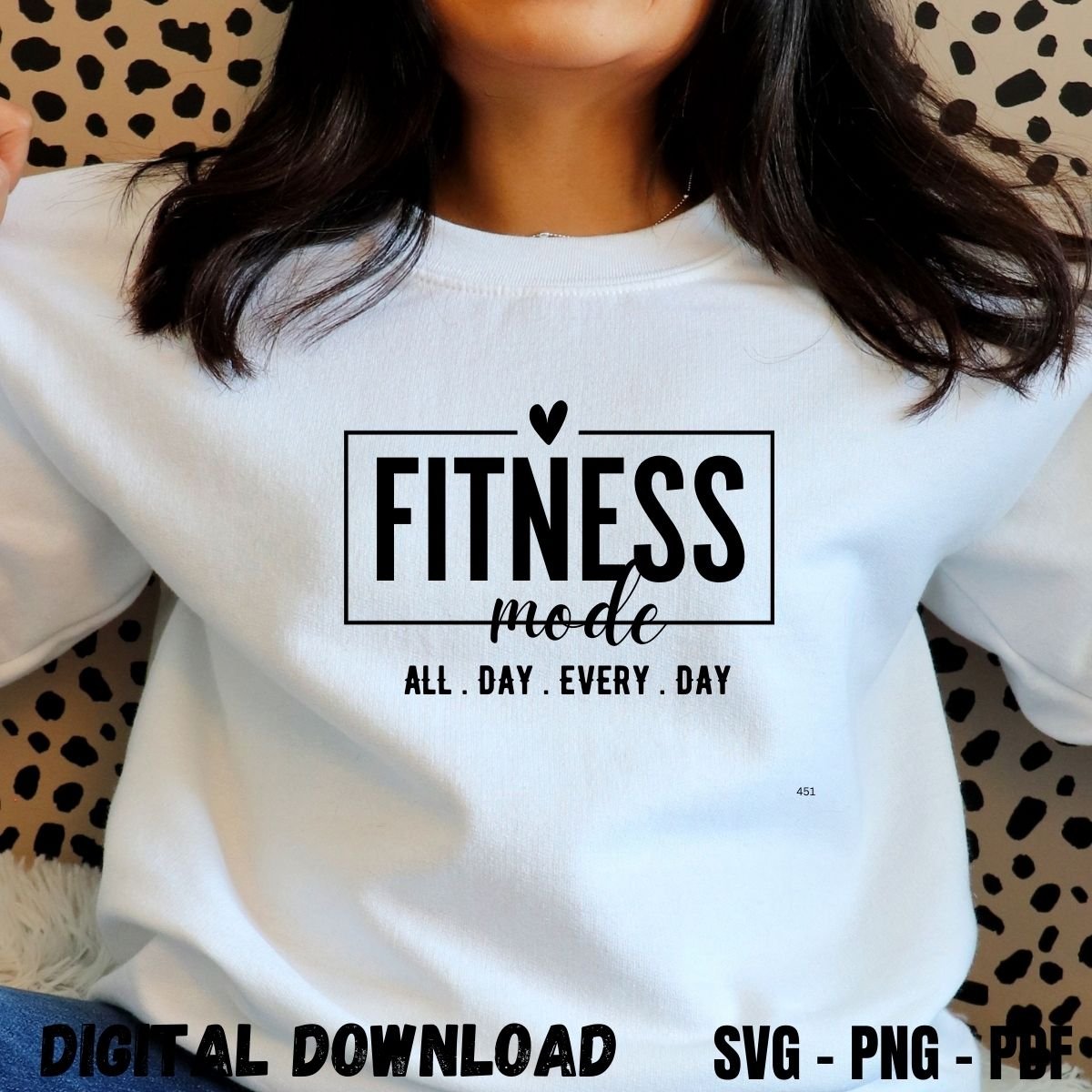 Fitness Mode T-shirt Design Print All Day