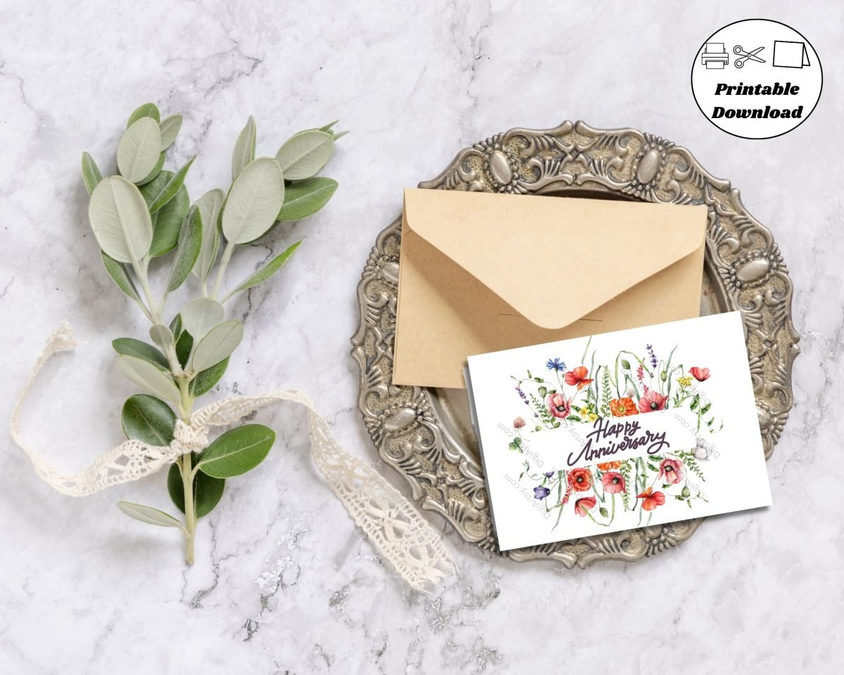 Happy Anniversary card Prints