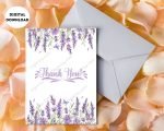 Beautiful Floral Thankyou Card Print