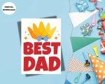 Beautiful Best Dad Digital Card Print