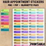 Hair appointment sticker