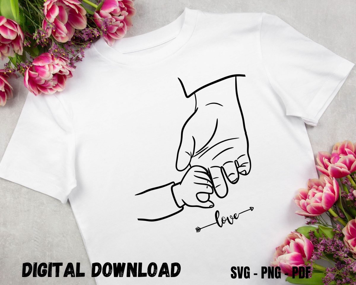 Cute Baby and dad Sublimation Design Print