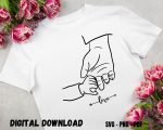 Cute Baby and dad Sublimation Design Print