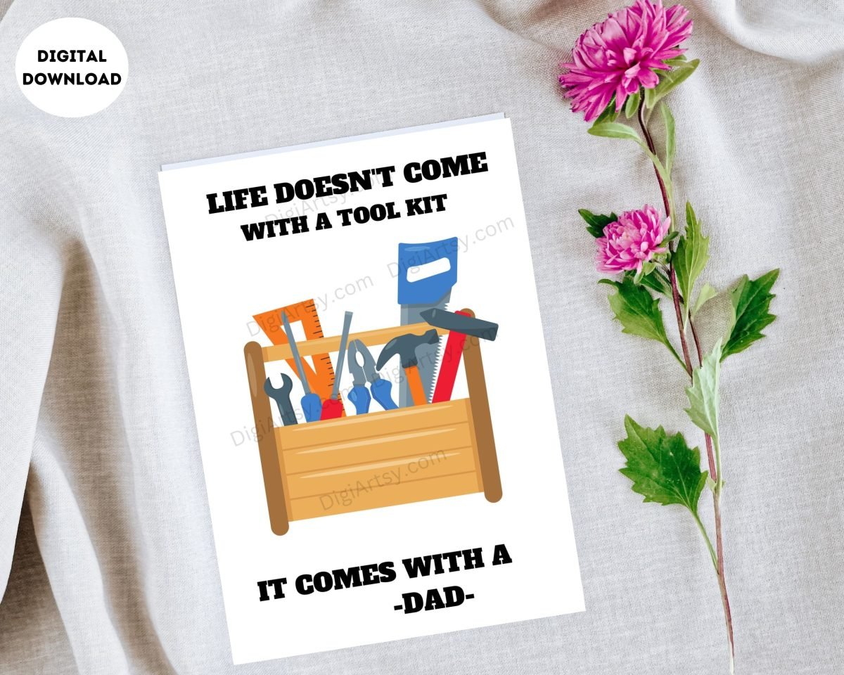 Wonderful Greeting Card Print for Dad
