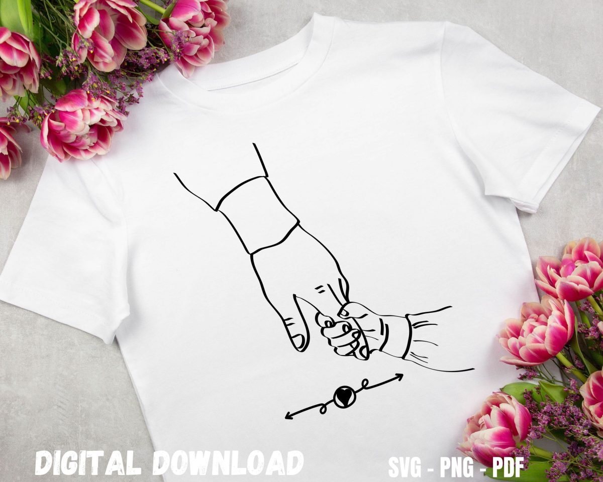 Baby Holding Dad Tshirt Print for Kids