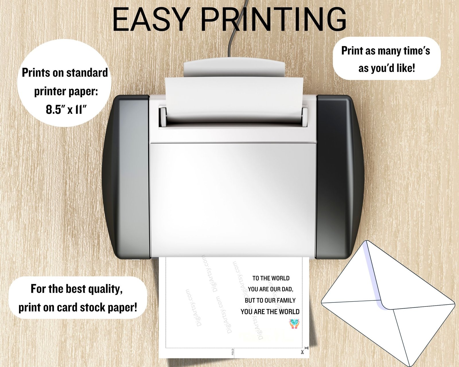 Heartfelt Greeting Card for Dad Printable - Image 5