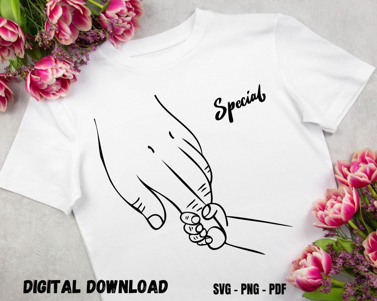 Special Baby Holding Dad T-shirt Print Design