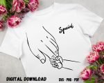 Special Baby Holding Dad T-shirt Print Design