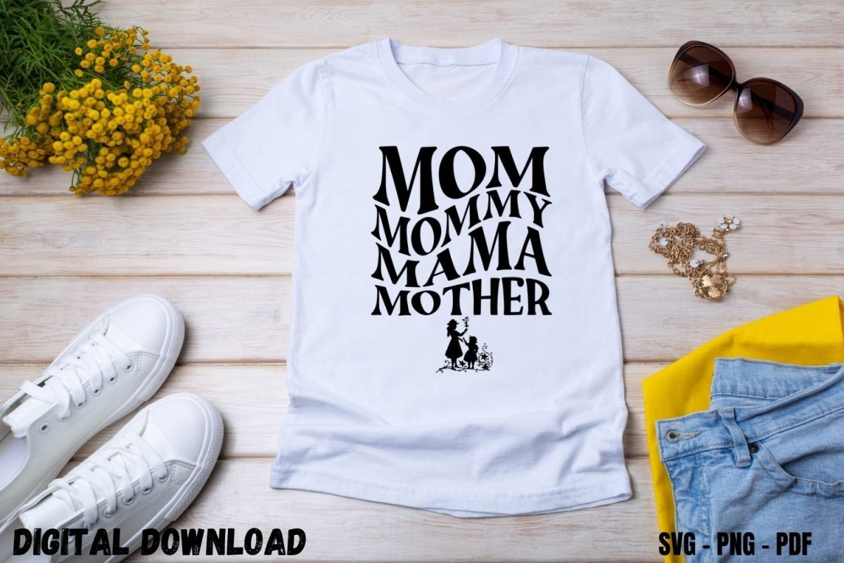 Joyful T-Shirt Design for Mother