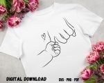 Baby Holding Dad Little Finger T-shirt Design
