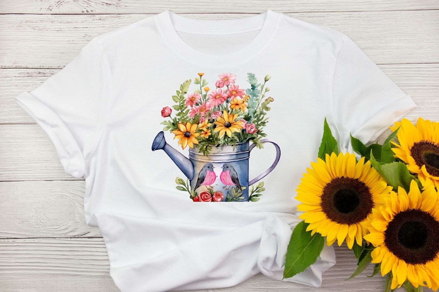 Spring Flowers T-Shirt Design for Mother