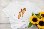 Watercolor Giraffe T-shirt Design Print