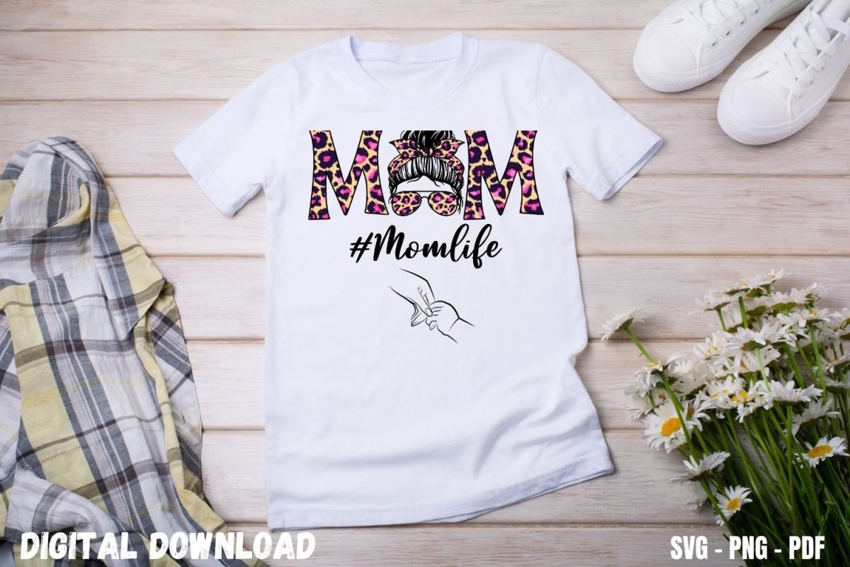 T-shirt Design Print Mom Life