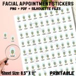 Face Mask stickers for Planner