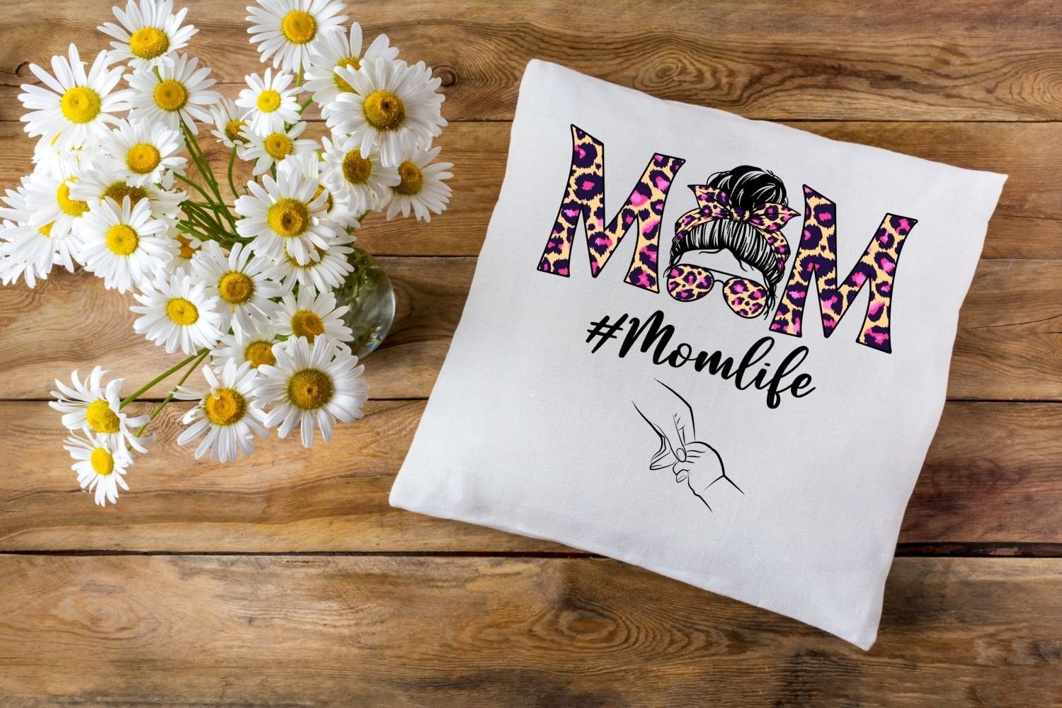T-shirt Design Print Mom Life - Image 5