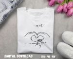 Sweet Dad and Infant Handprint T-shirt Design