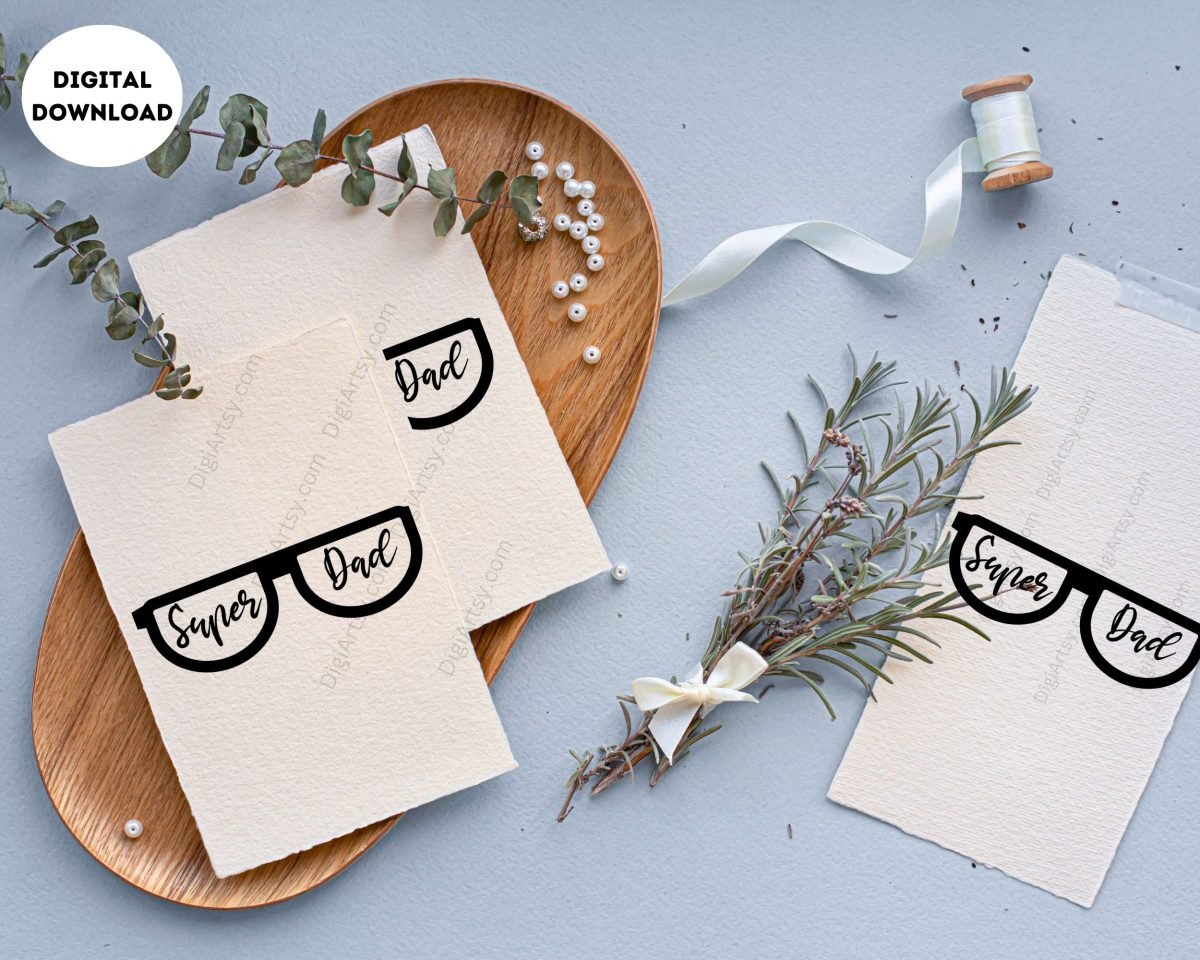 Super Dad with Specs Digital Print