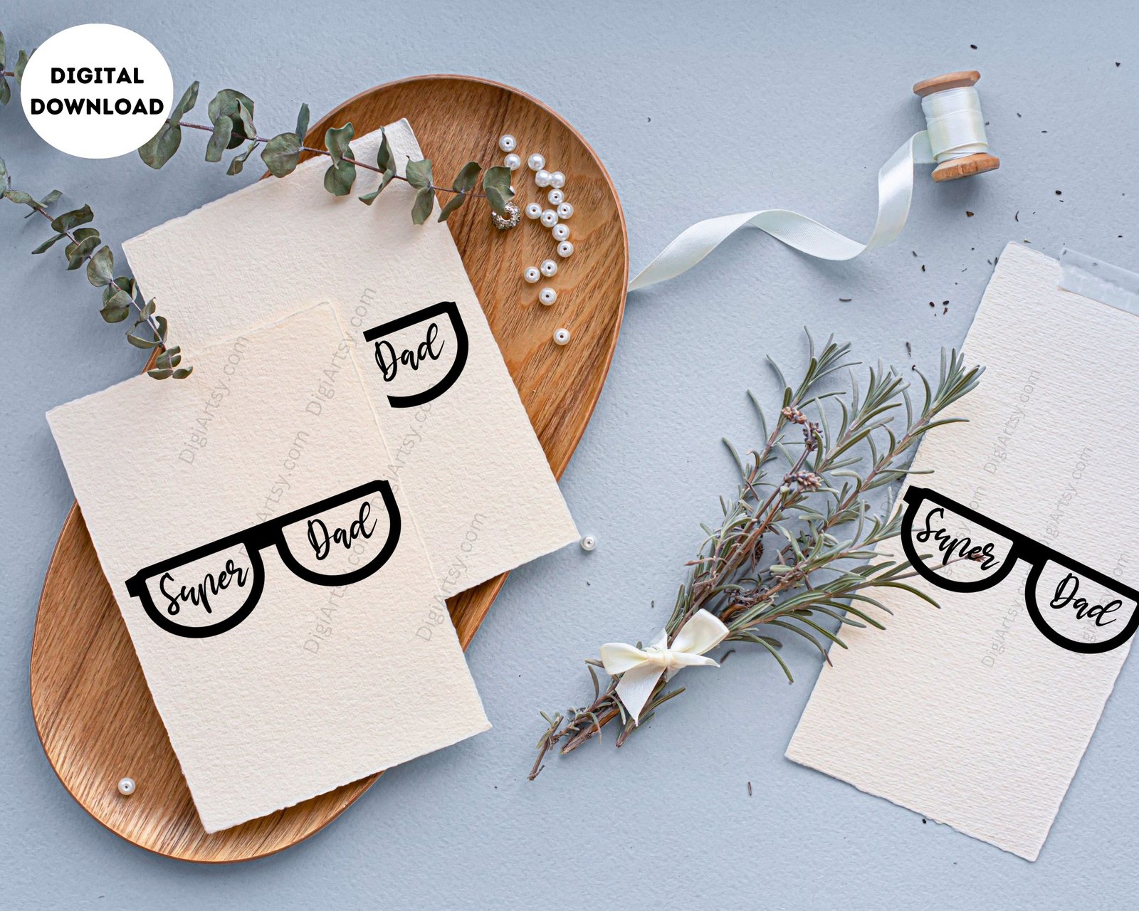 Super Dad with Specs Digital Print