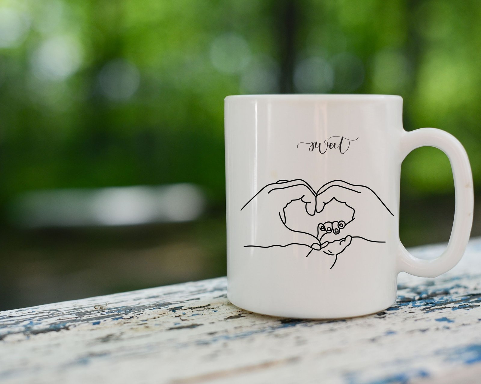 Sweet Dad and Infant Handprint T-shirt Design - Image 5