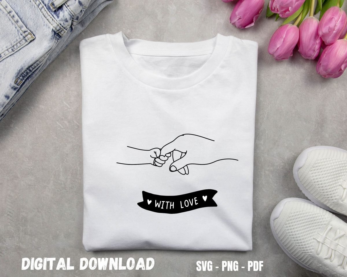 With Love Dad Tshirt Design Print