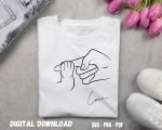 Dad T-shirt Design Print Infant Holding Dad