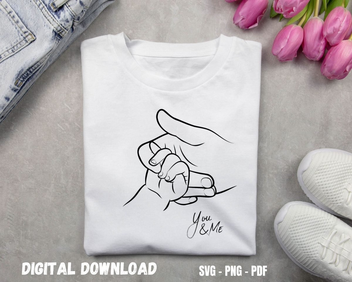 You and Me T-shirt design for New dad