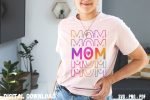 Colorful Mom T-shirt Design Print