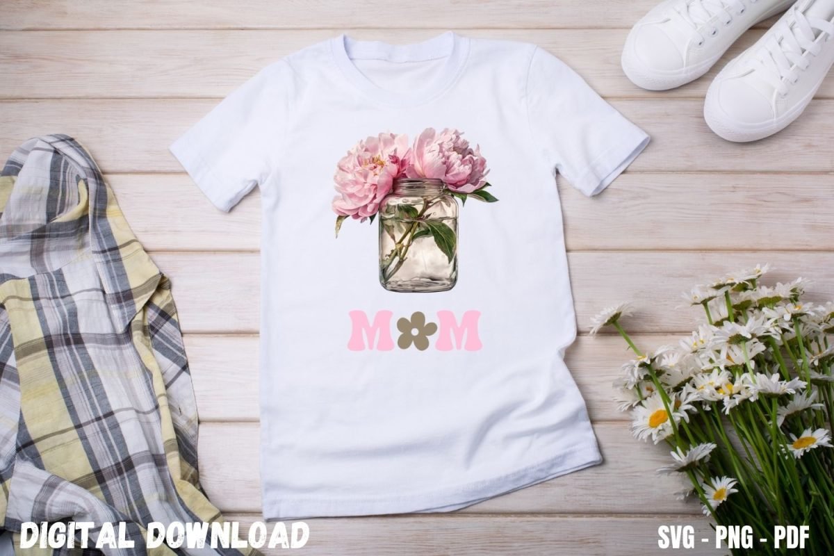 Flower Mom T-shirt Design Print