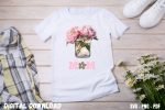 Flower Mom T-shirt Design Print