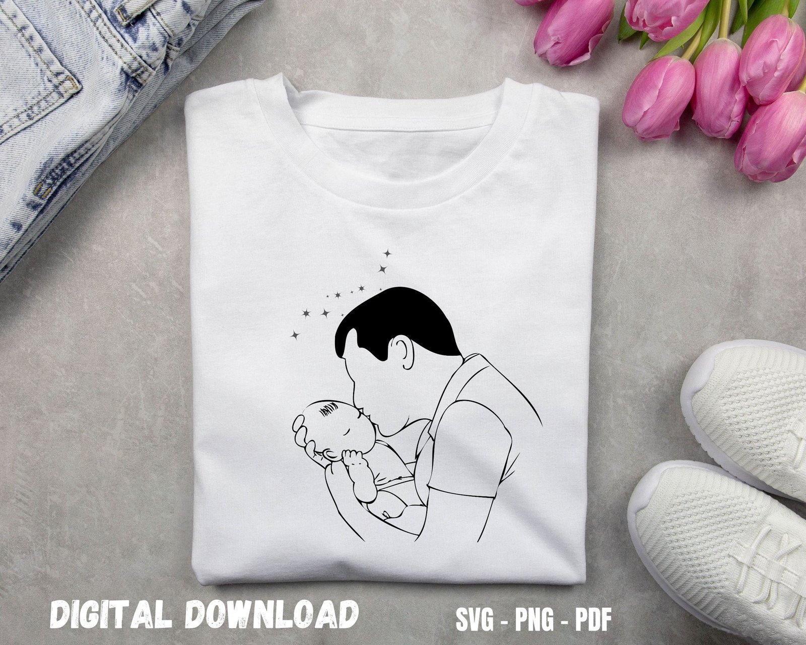Loveable T-shirt design for New dad