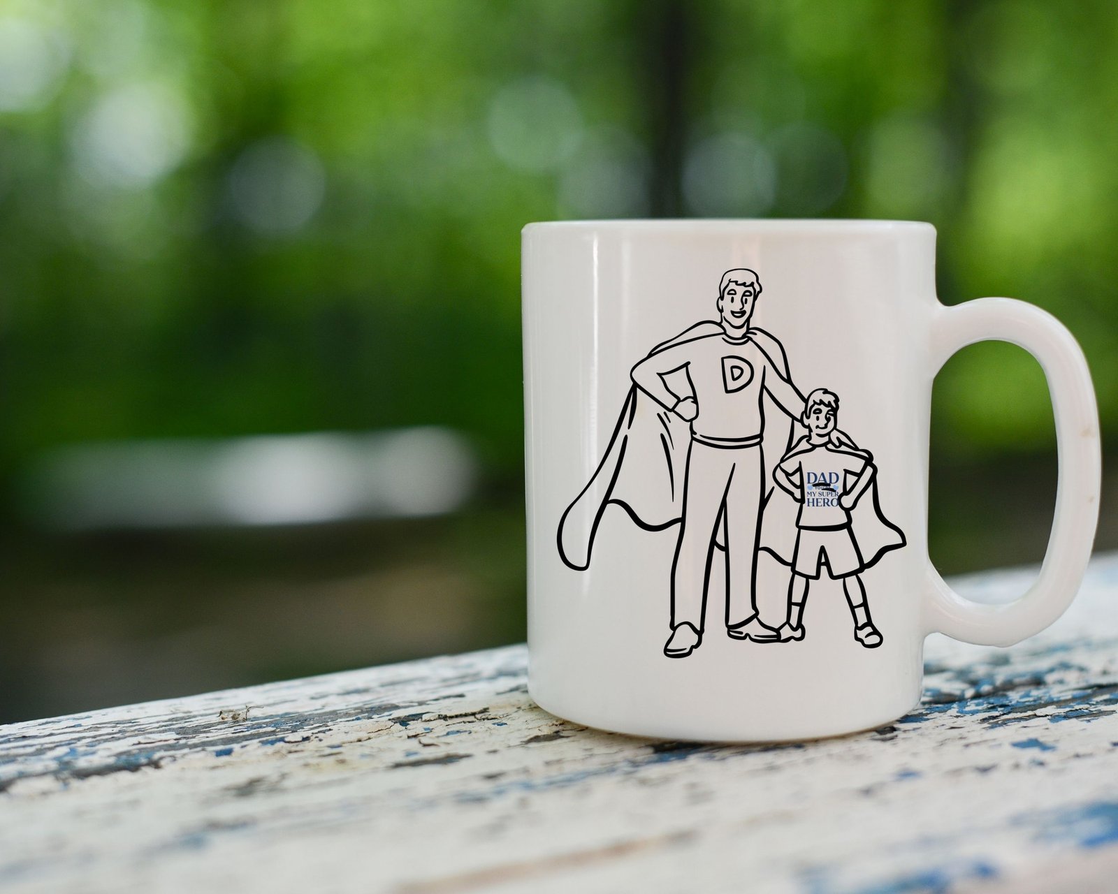 Super Hero Dad Sublimation Design Print - Image 4