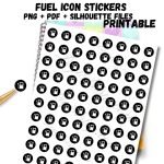 Gas Pump sticker for Planner