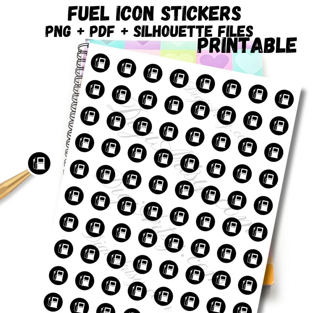 Gas Pump sticker for Planner