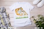 Wild Tiger T-shirt Sublimation Design Print