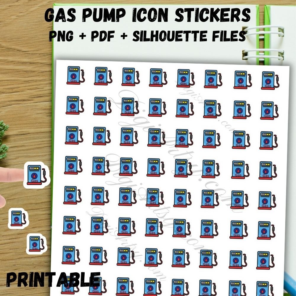 Fuel Printable Planner Stickers