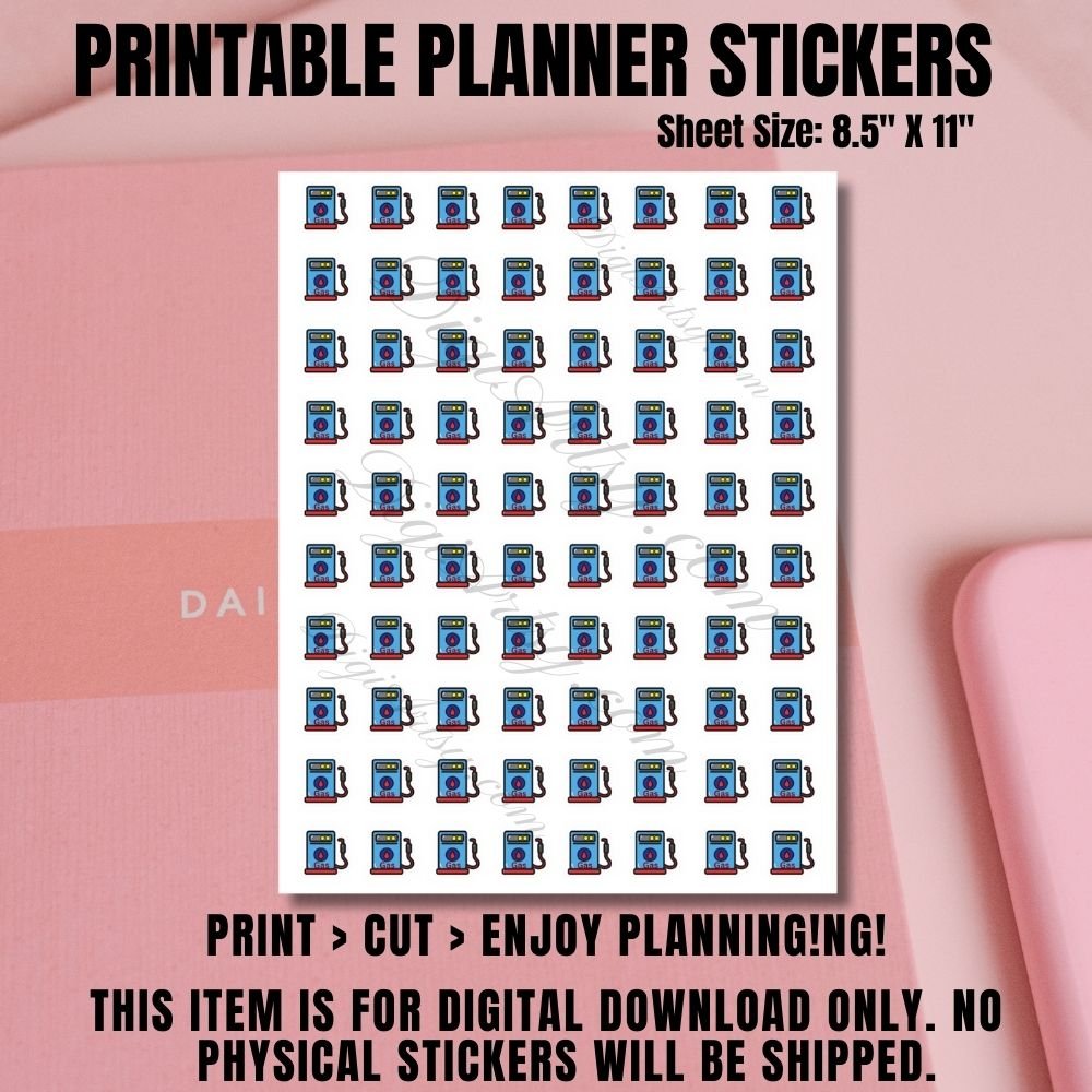 Gas Pump Planner Stickers