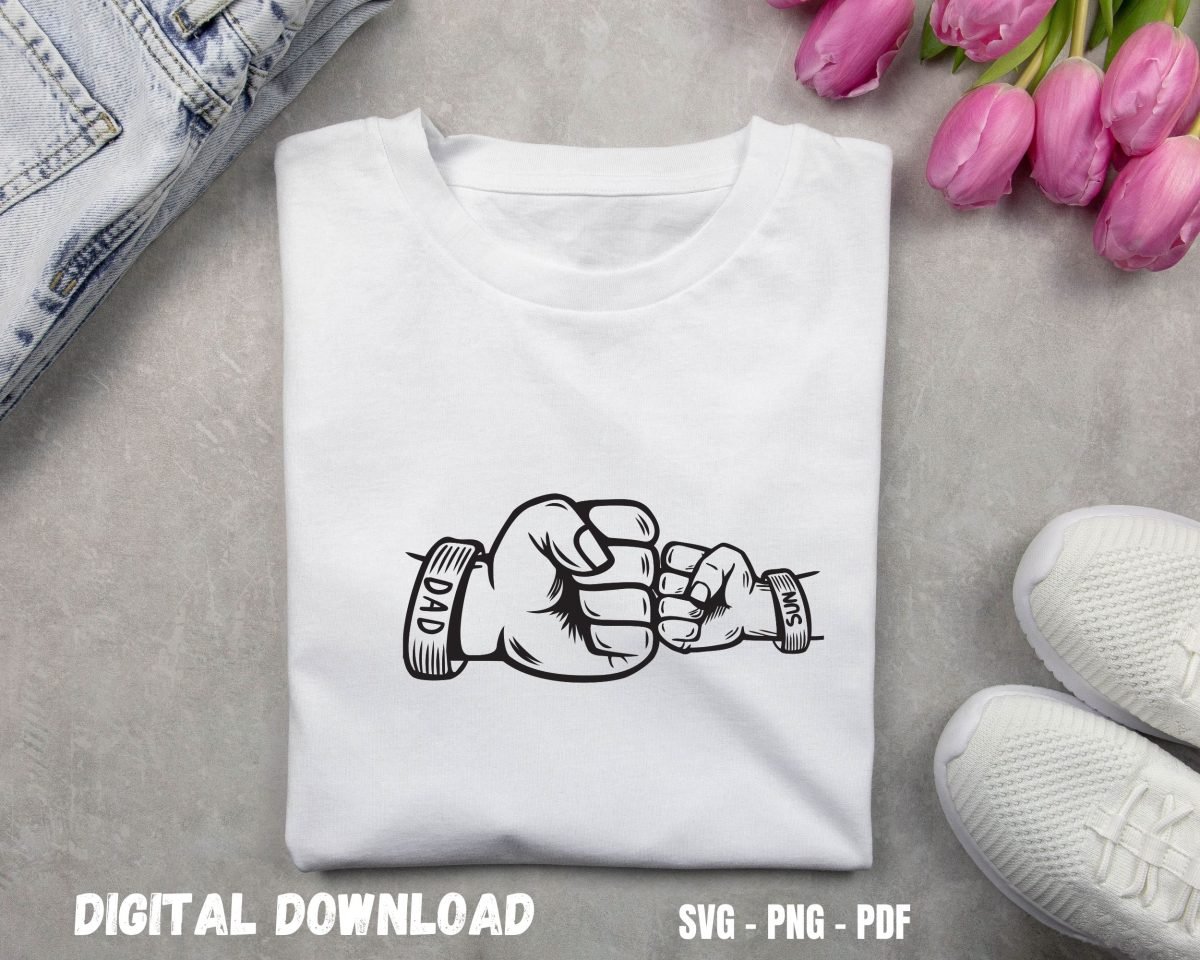 Son and Dad Tshirt Design for Kids