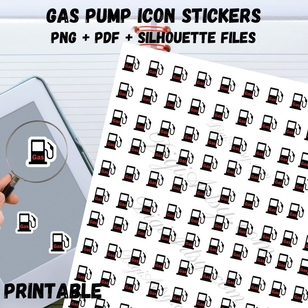Gas Pump clipart for Planner