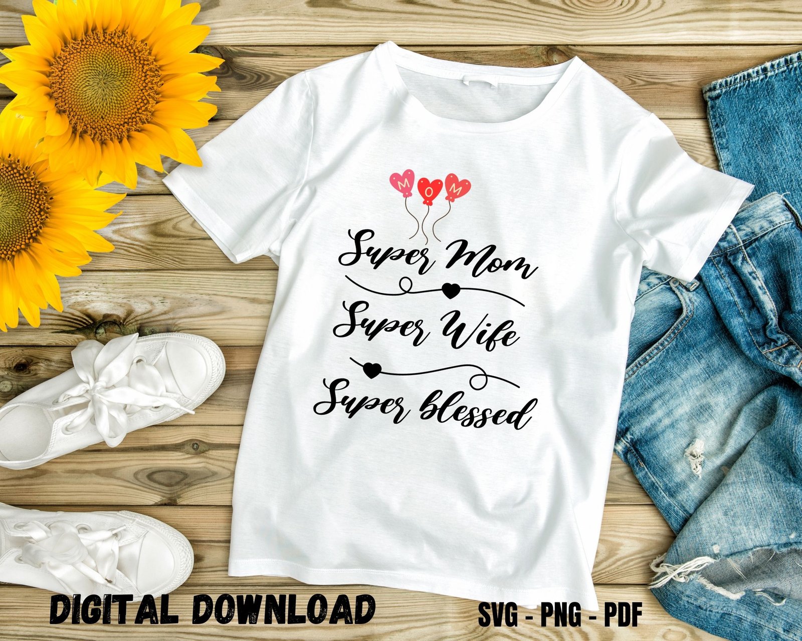 Super Mom T-shirt Design Print