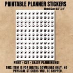 Fuel Printable Planner Sticker