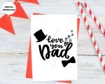 Love You Dad Printable Card