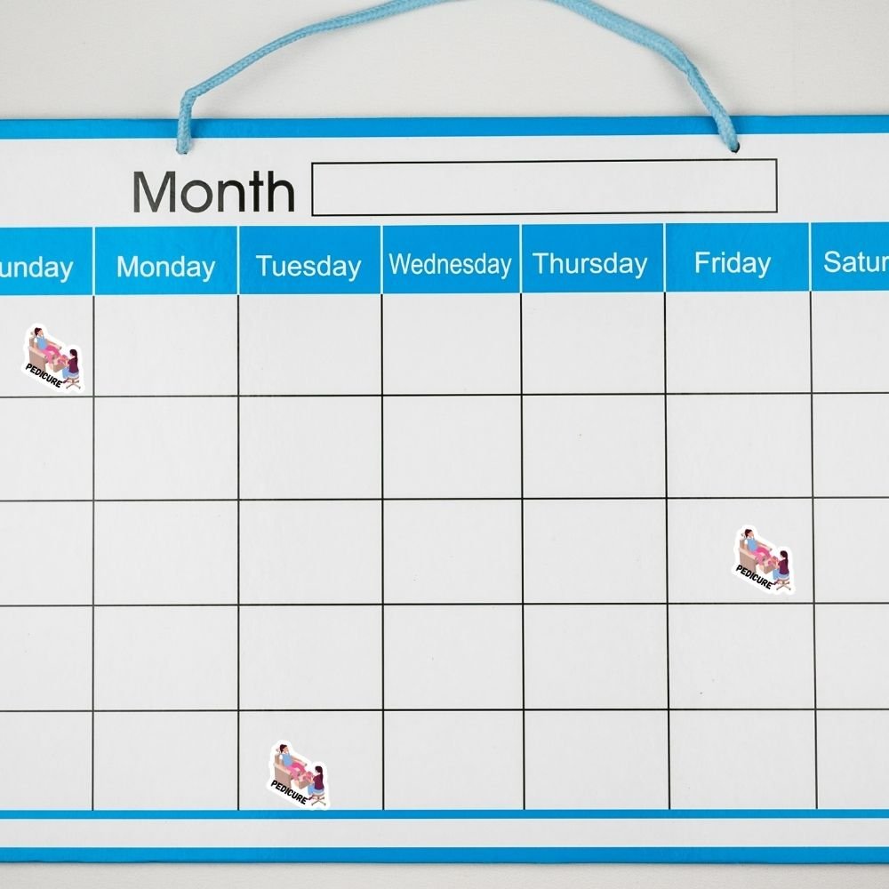 Pedicure sticker for Planner